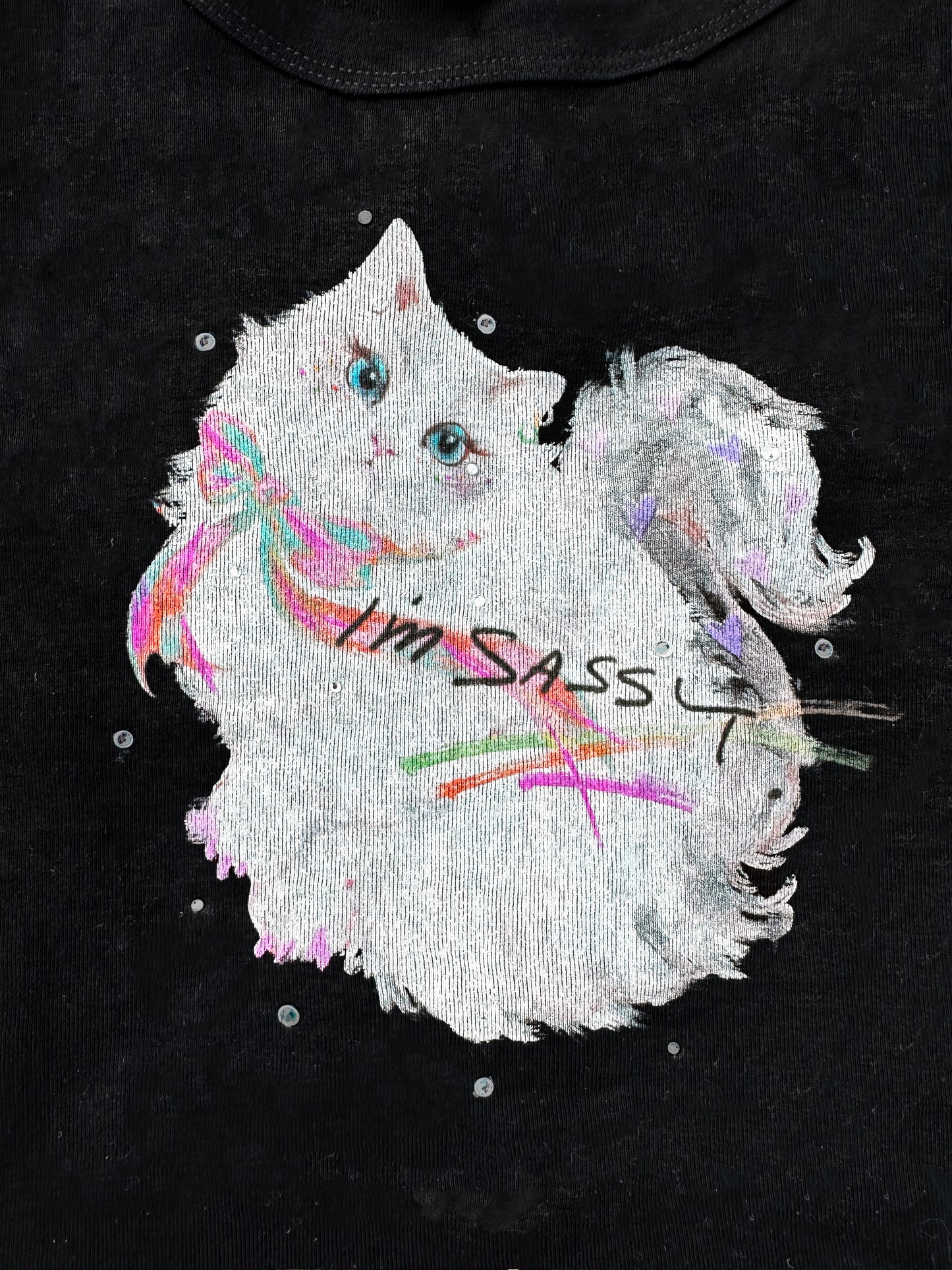 Sparkly Sassy Cat S/S Tee