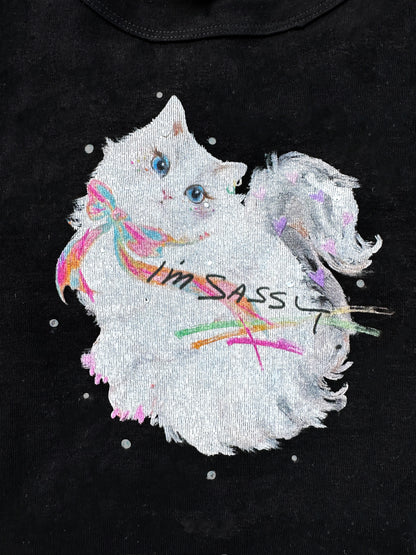 Sparkly Sassy Cat L/S Tee