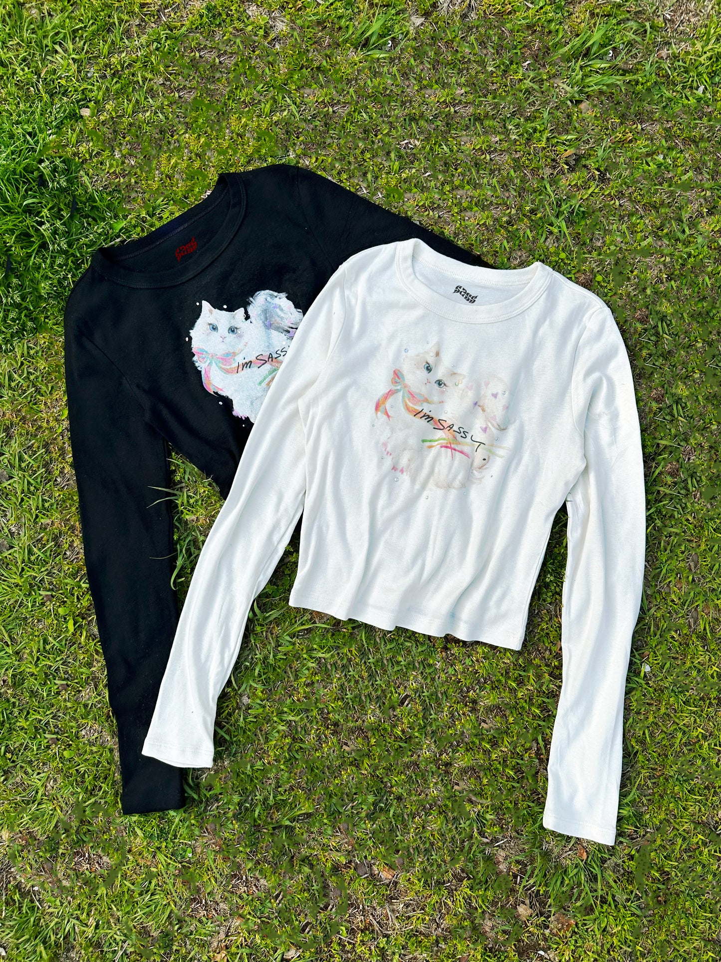 Sparkly Sassy Cat L/S Tee